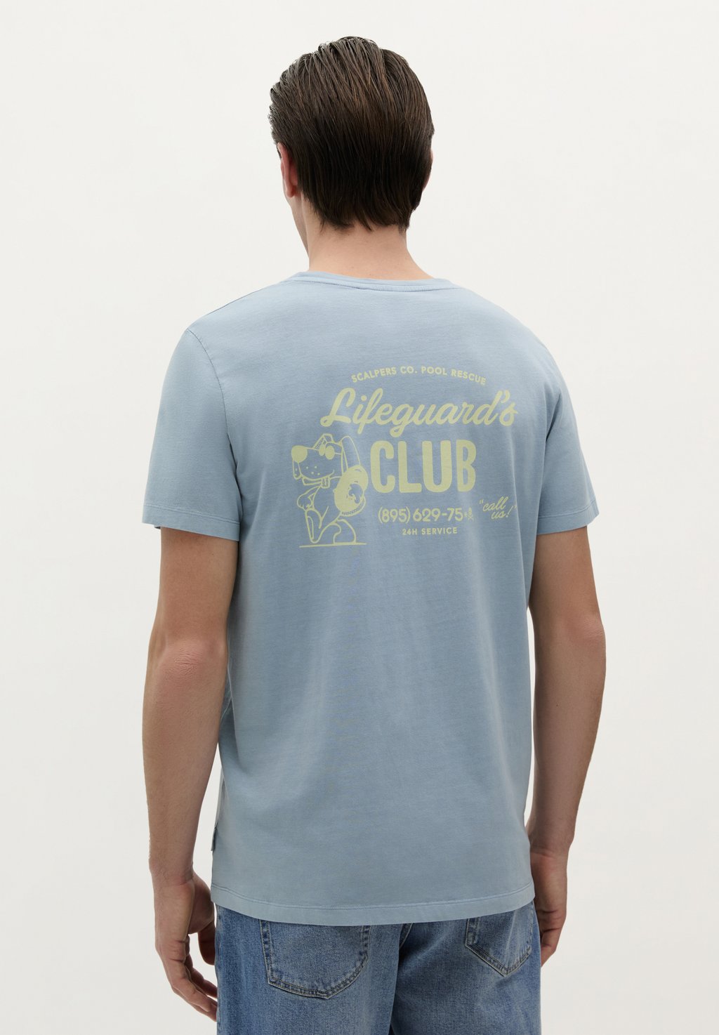 

Футболка с принтом LIFEGUARD TEE Scalpers, синий