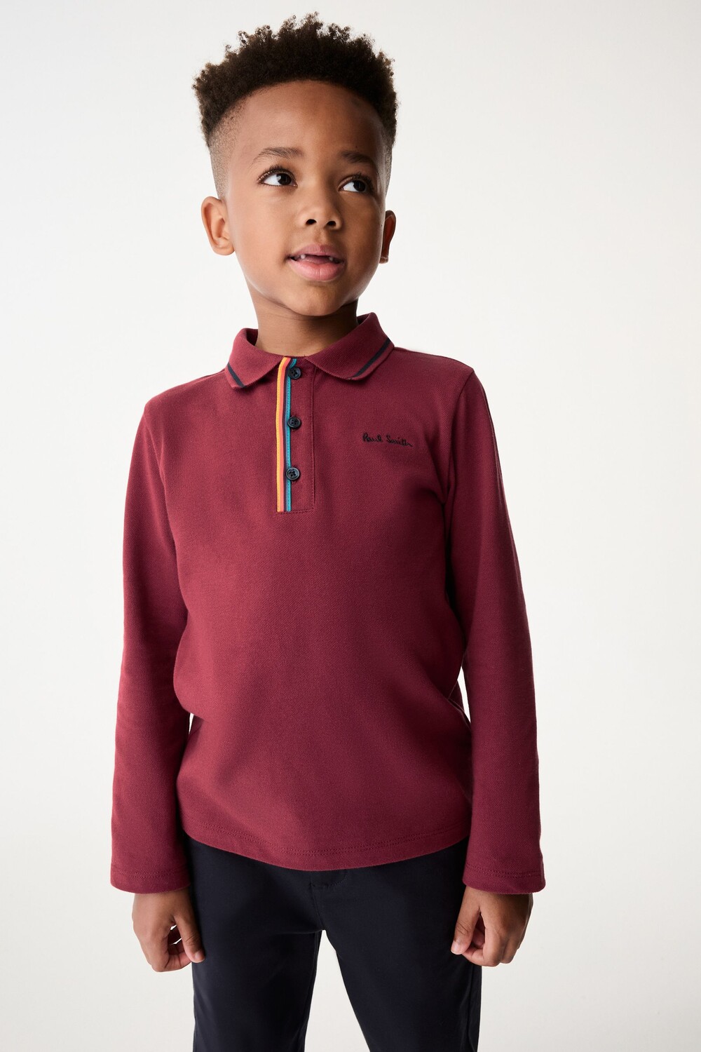 

Футболка поло с длинными рукавами для мальчиков Paul Smith Junior, красный