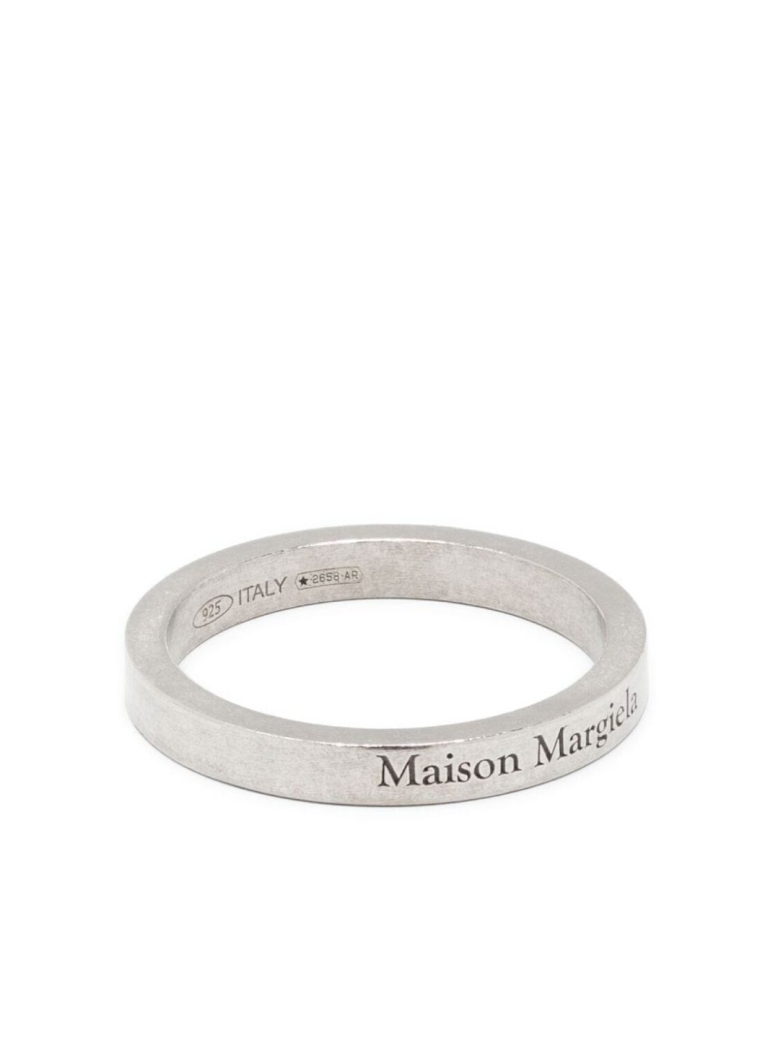 

Кольцо с логотипом Maison Margiela, серебряный
