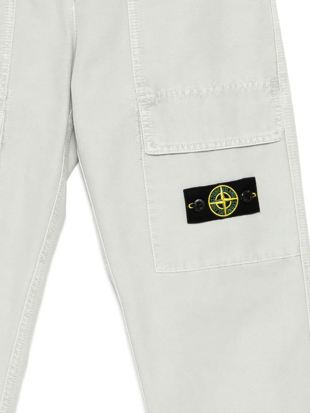 Брюки-Карго Compass-Patch Stone Island Junior, зеленый — фото 3