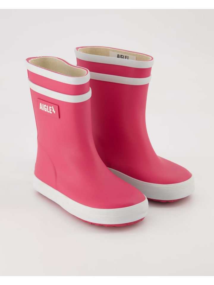 Женские резиновые сапоги Aigle с логотипом, розовый