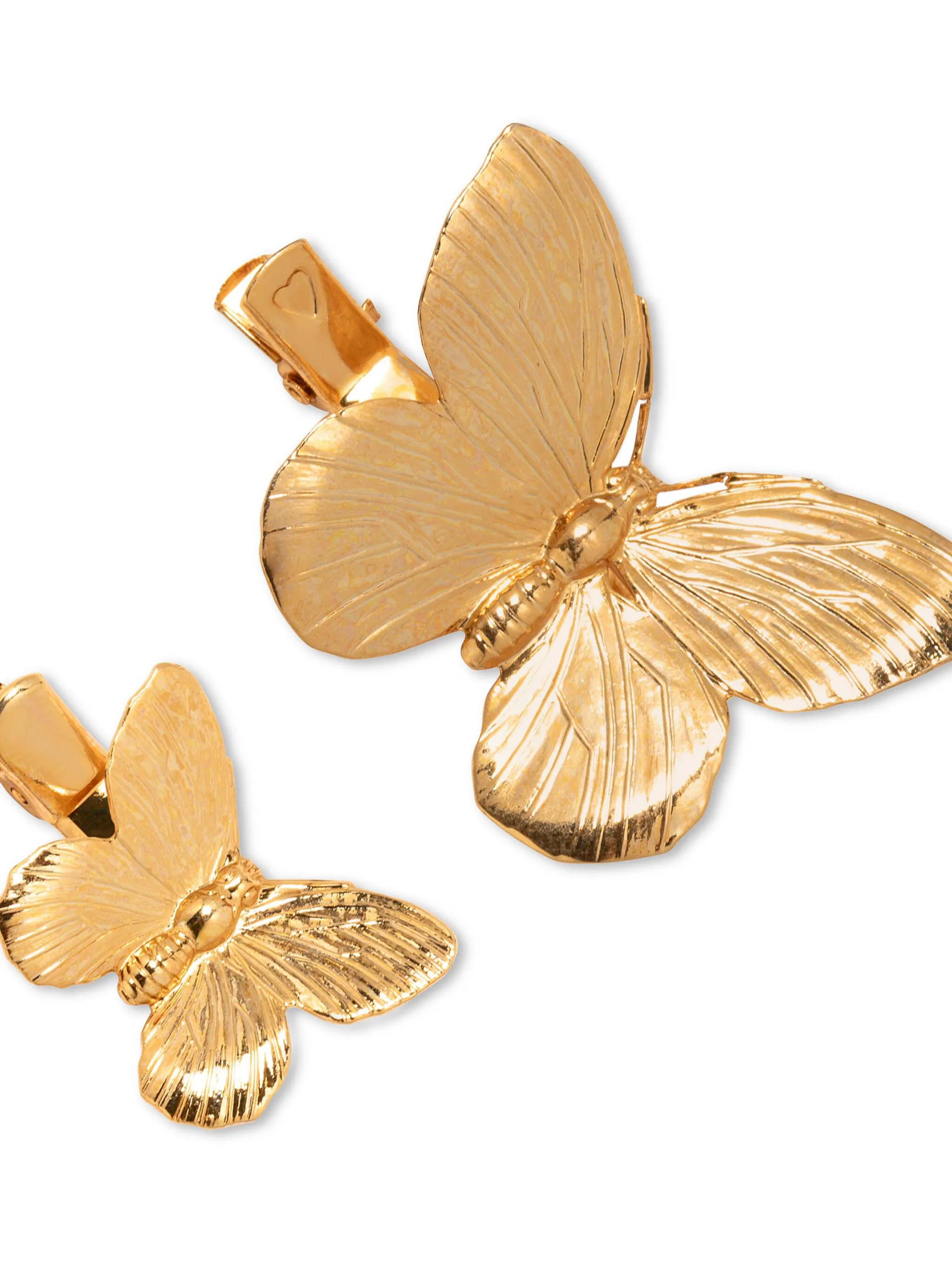Набор Papillon из двух заколок для волос Jennifer Behr, золотистый — фото 2