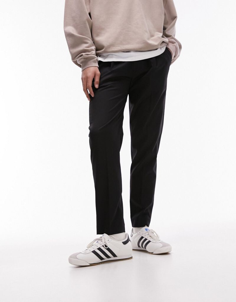 

Черные зауженные брюки Topman