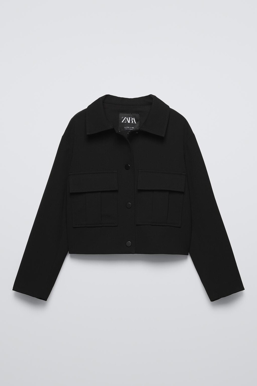 

Куртка с карманами ZARA, черный