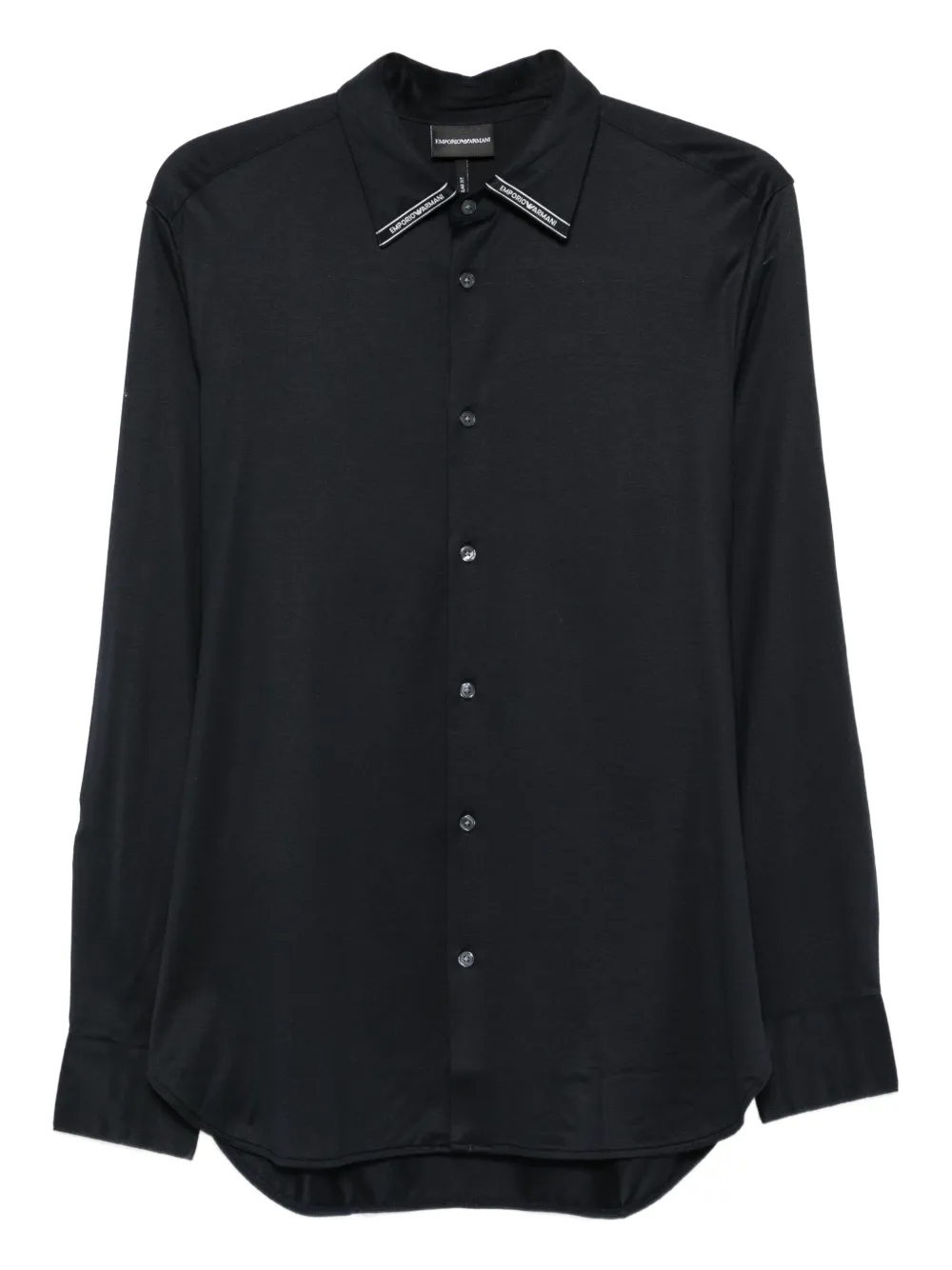 

Рубашка с длинными рукавами и логотипом Emporio Armani, синий
