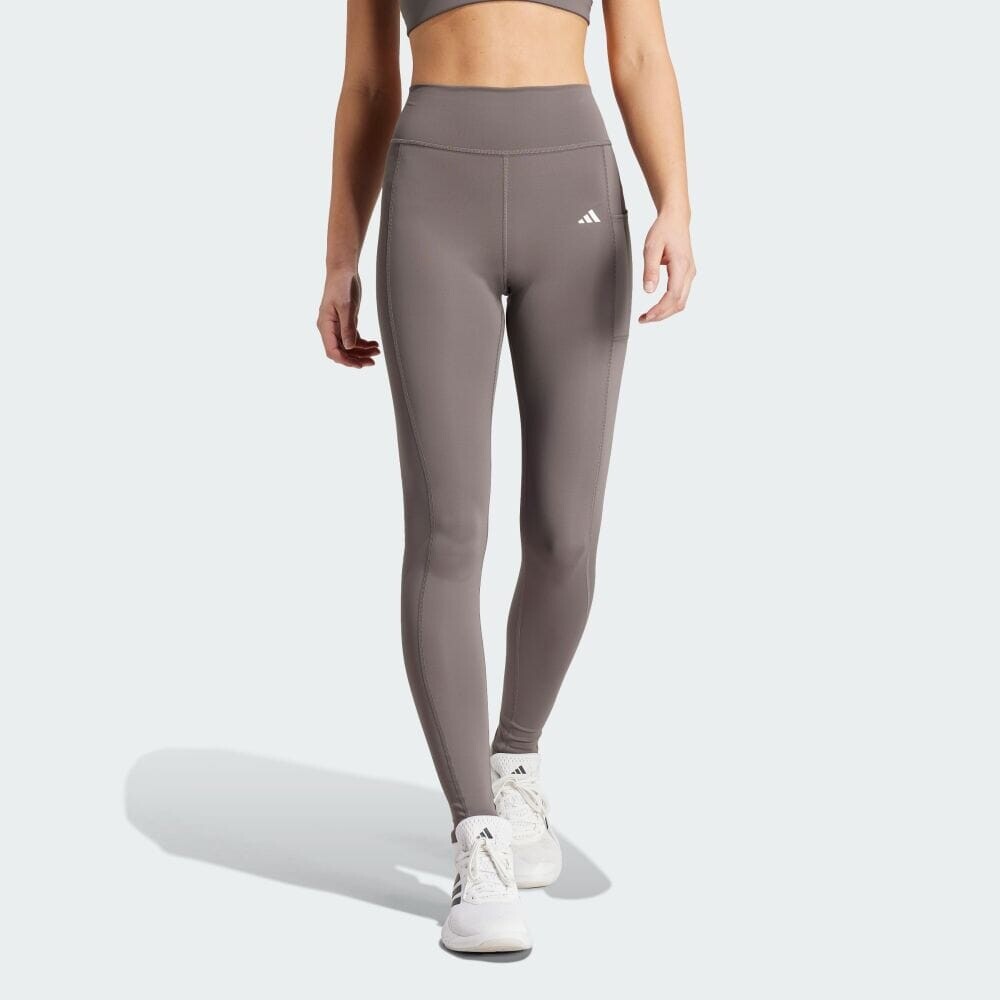 

Тайтсы Adidas OPTIME full length leggings, цвет Charcoal