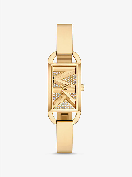 

Мини-Часы с браслетом в стиле «империя паве» из золота Michael Kors, золотой