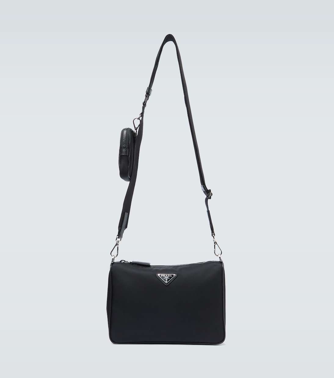 

Нейлоновая сумка через плечо Prada, черный