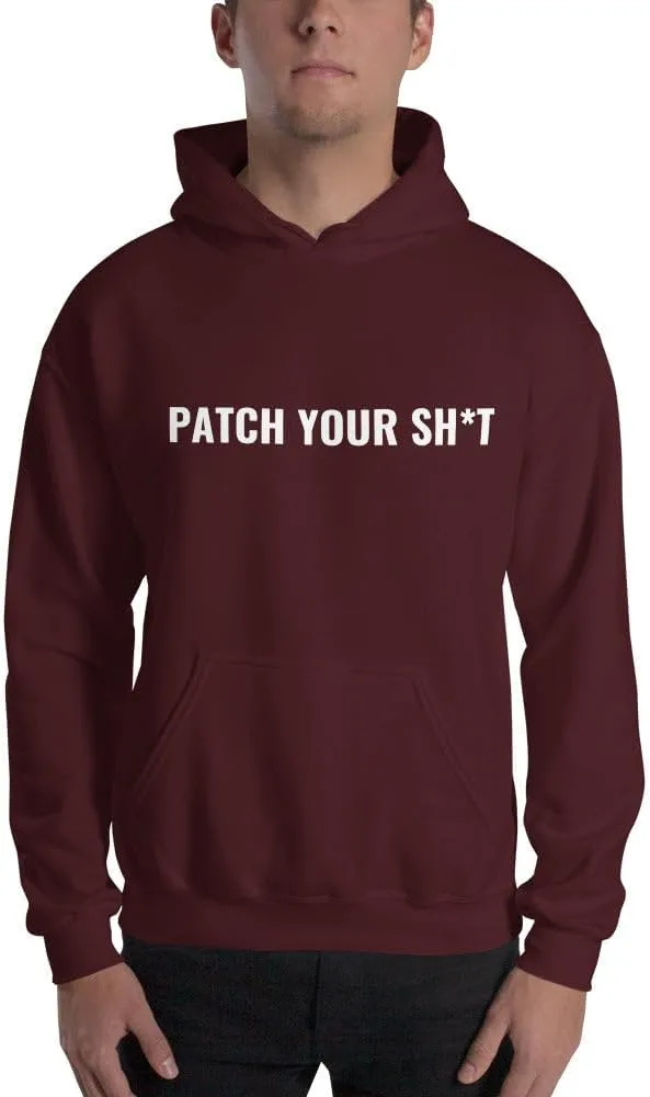 Толстовка PATCH YOUR SH*T унисекс generic, бордовый