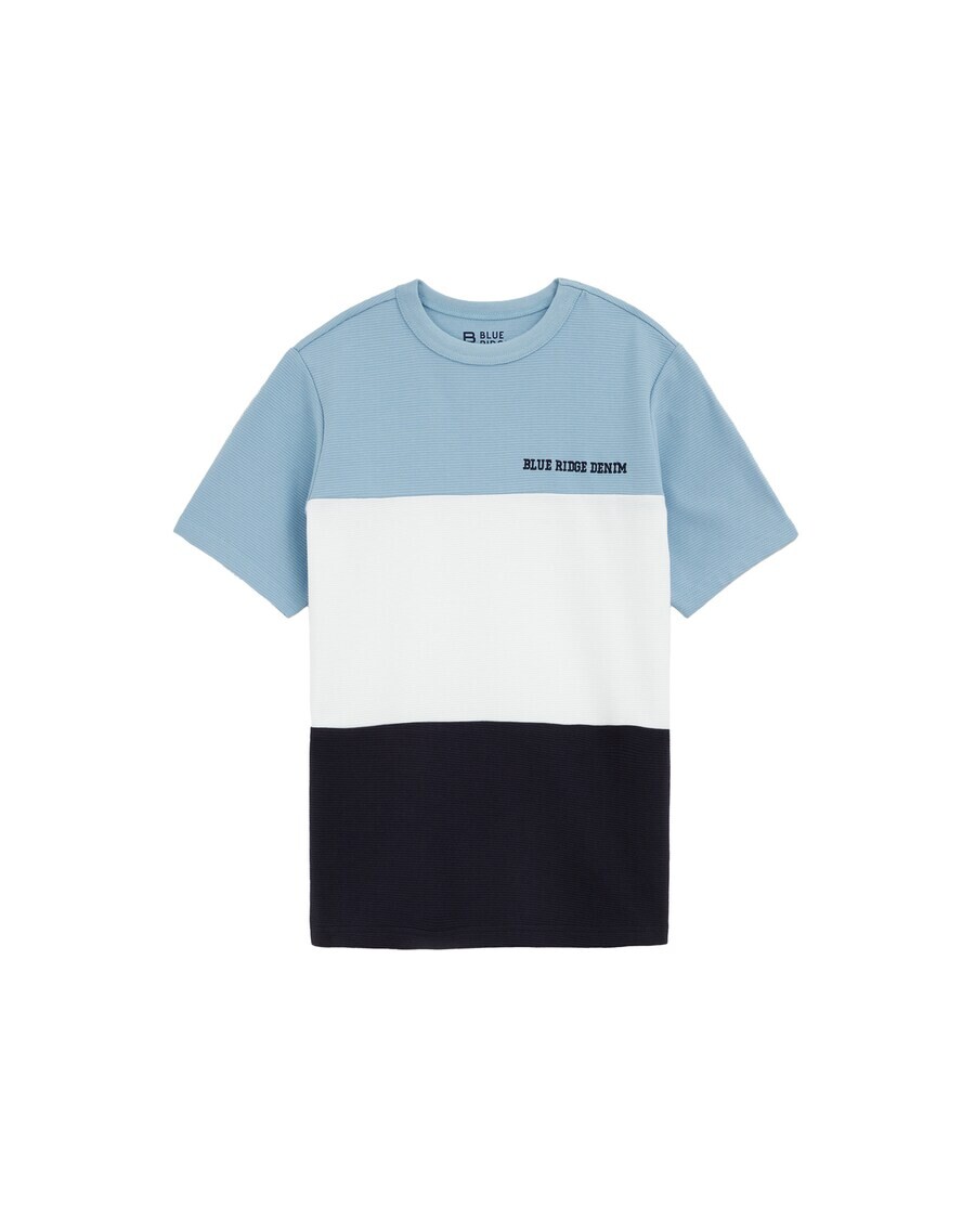

Футболка WE Fashion, цвет Navy/Light blue/White