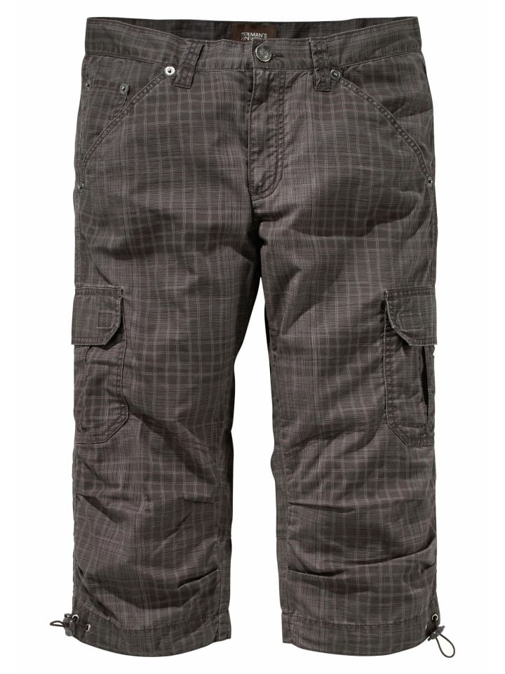 

Man's World Бермудские шорты-карго в серо-коричневую клетку