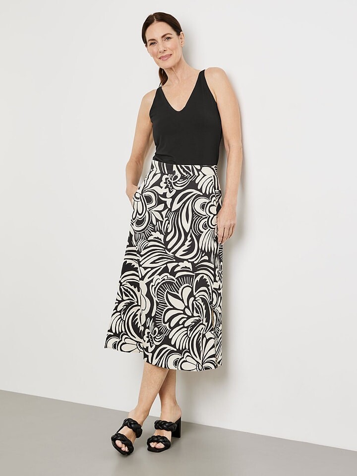 

Юбка Gerry Weber, цвет schwarz/creme