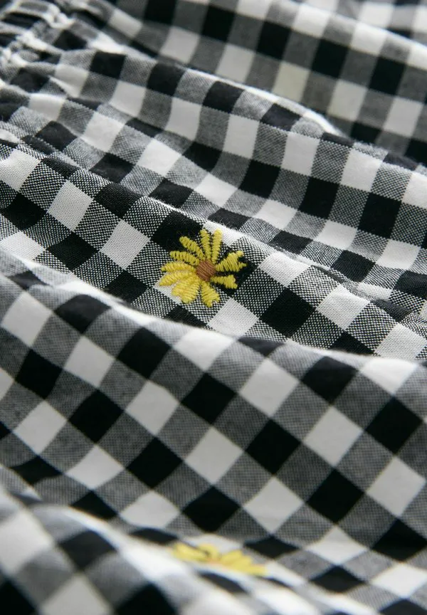 Комбинезон стандартного кроя с пуговицами Next, Black And White Gingham — фото 2