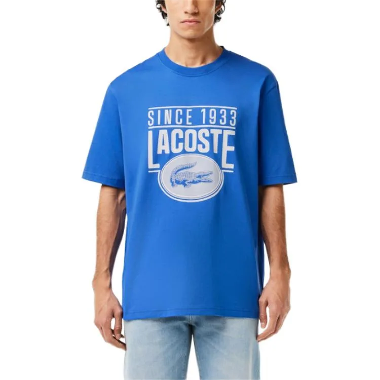 Футболка из органического хлопка с логотипом LACOSTE, Ladig Blue — фото 4