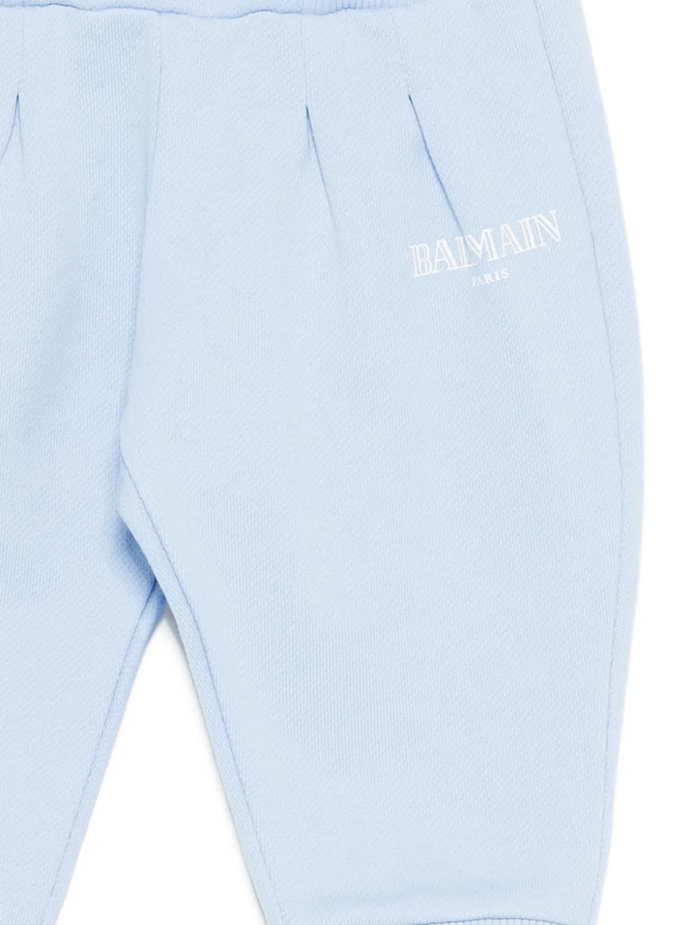 Спортивные брюки с принтом логотипа Balmain Kids, синий — фото 3