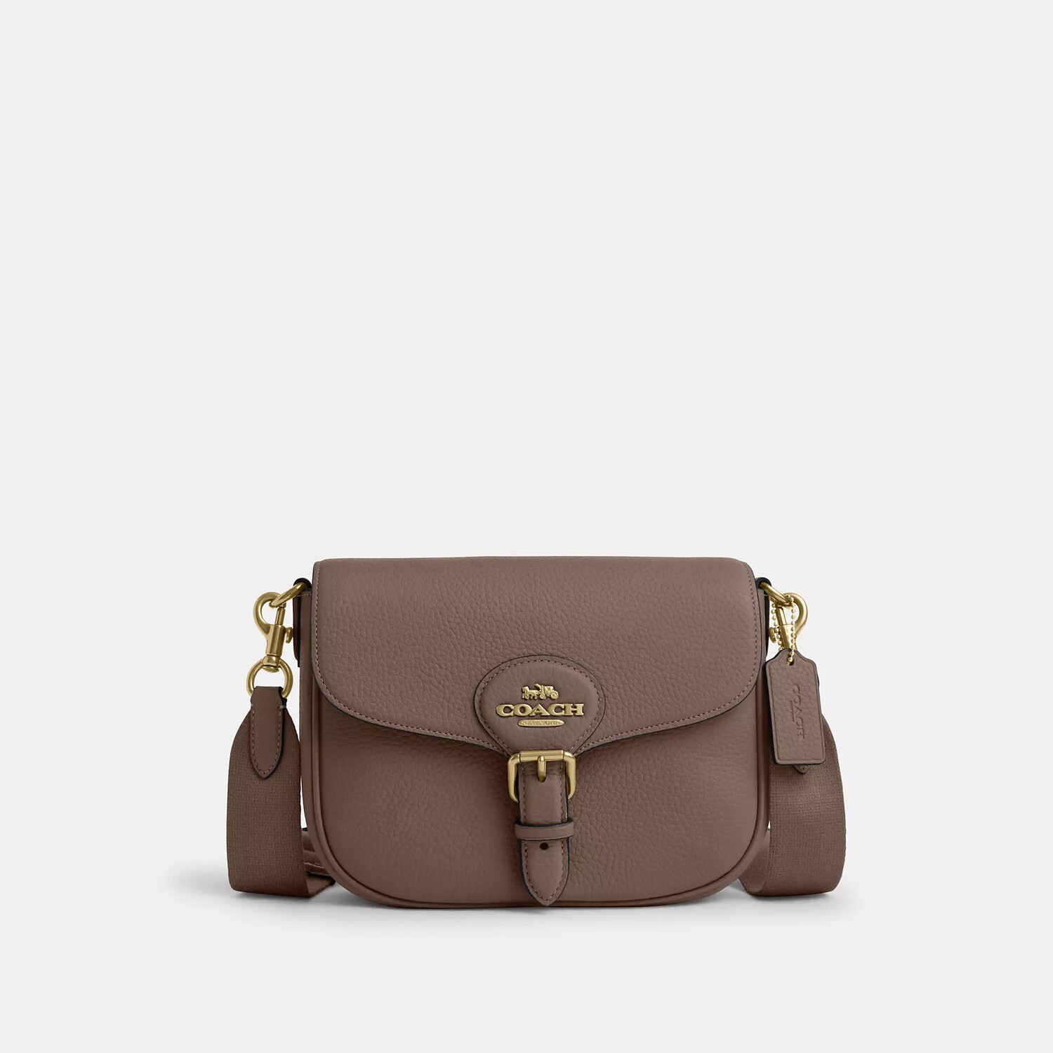 

Седельная сумка Coach Outlet Amelia, цвет Dark Stone