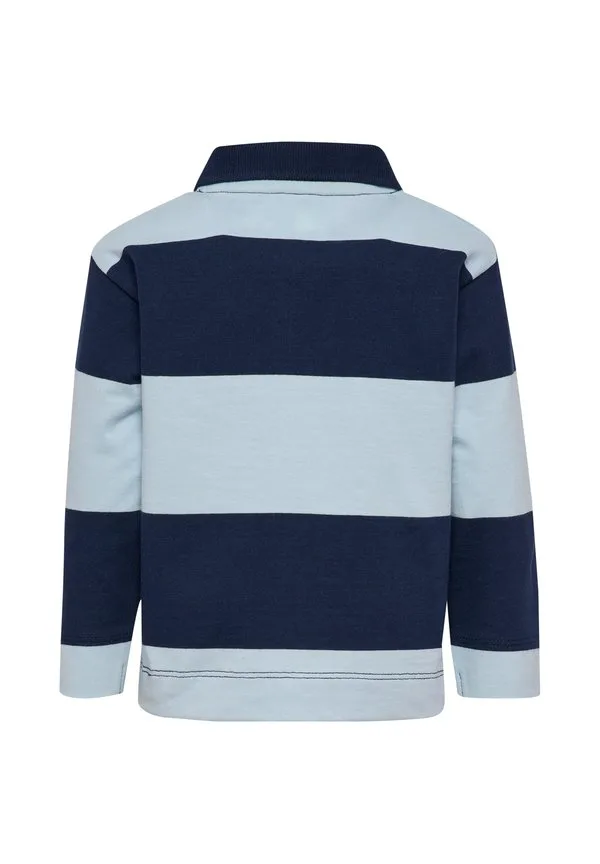 Миниатюрная свободная полосатая блузка с длинными рукавами Hummel, Dress Blues — фото 2