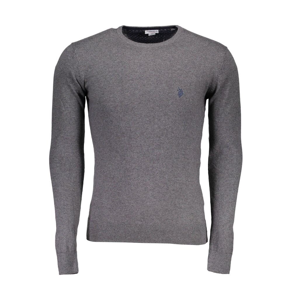 

Серый хлопковый мужской свитер U.S. Polo Assn.