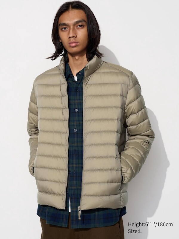 

Сверхлегкий пуховик Uniqlo, бежевый