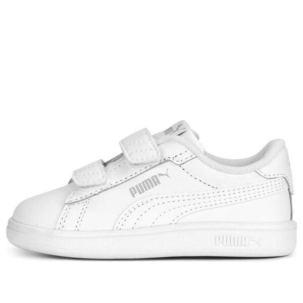 

Кроссовки smash 3.0 leather velcro 'white cool light grey' Puma, белый