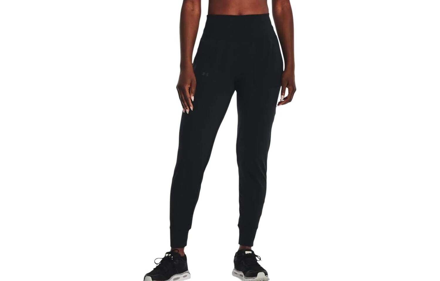 

Трикотажные спортивные штаны женские черные Under Armour
