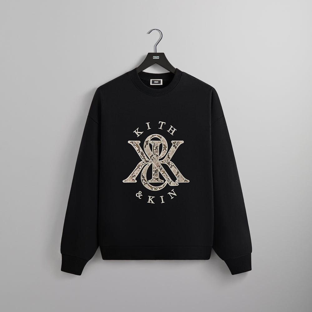 

Толстовка Kith K&K Python Nelson Crewneck, черный