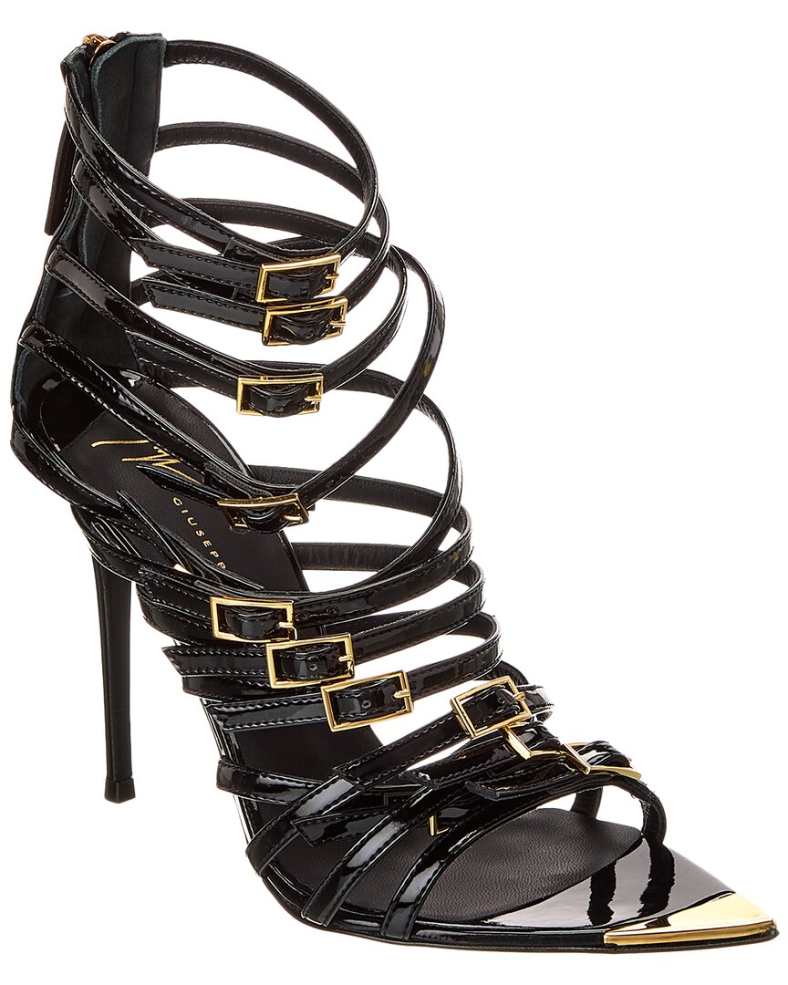 Лакированные сандалии Giuseppe Zanotti Intrigo 105, черный