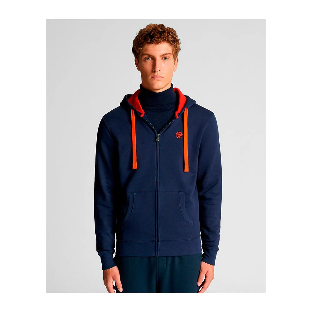 

Толстовка North Sails Organic Cotton full zip, синий
