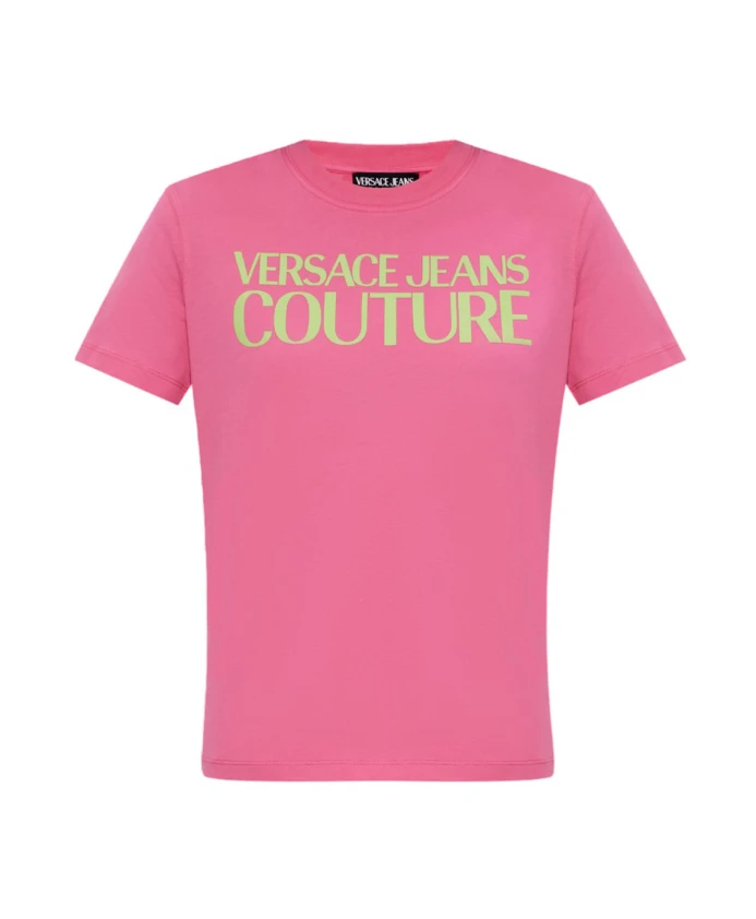 

Футболка с коротким рукавом Versace Jeans Couture, розовый