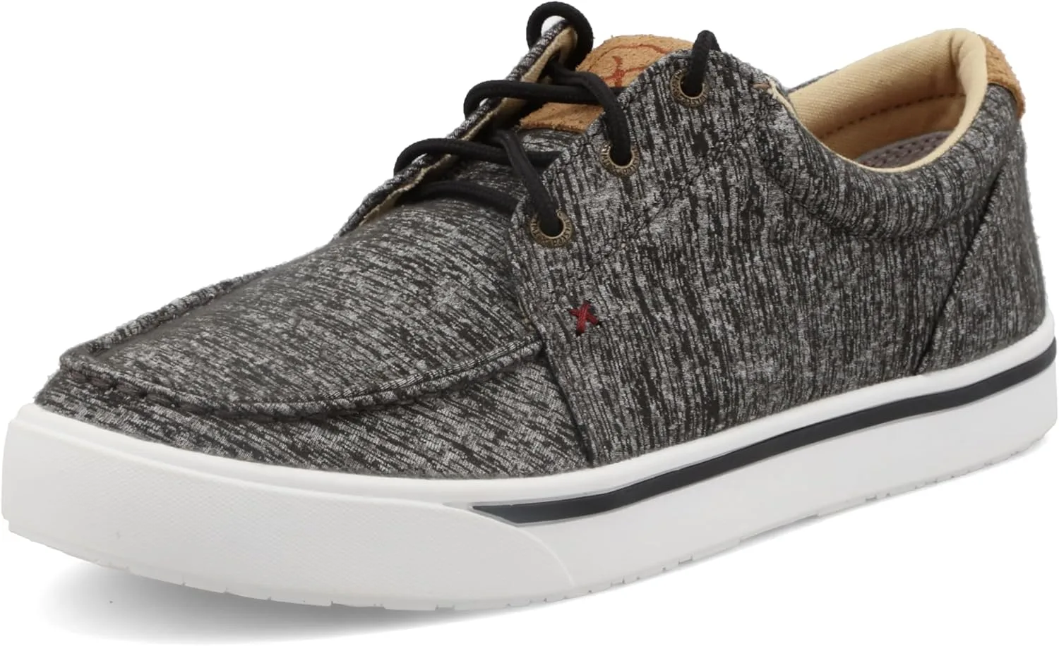 Мужские лоферы Twisted X Zero-X Chukka Driving Moc - кожаные лоферы с ручной обработкой натуральной кожи, темно-серый