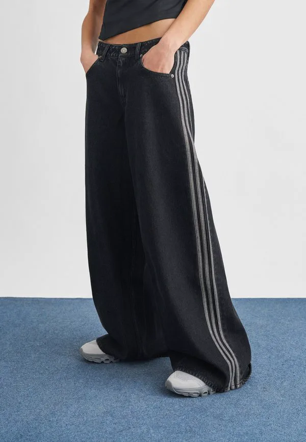 Джинсы firebird свободного кроя Adidas Originals, True Black Denim