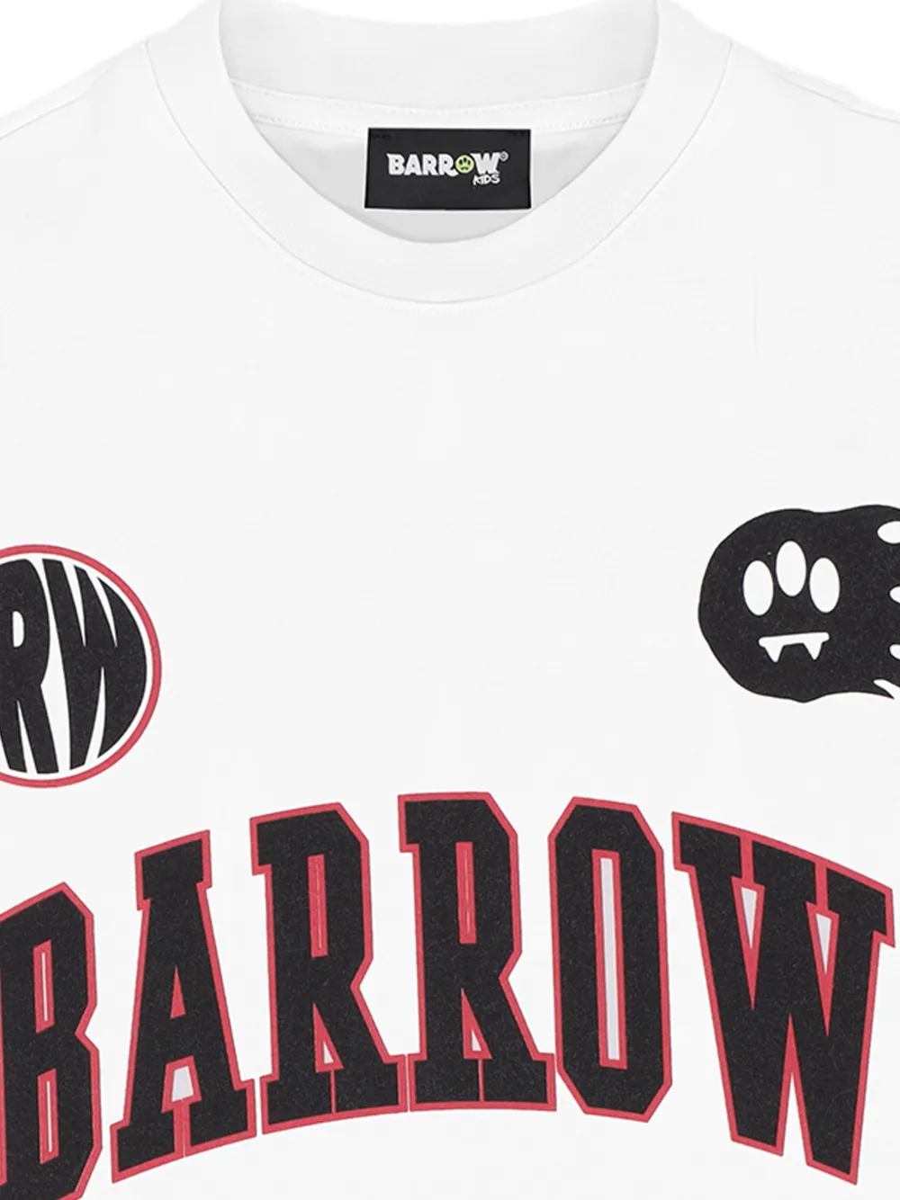 Футболка с графичным принтом Barrow Kids, белый — фото 3