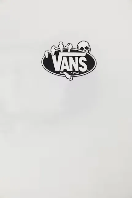 Футболка детская хлопковая Vans, белый — фото 3