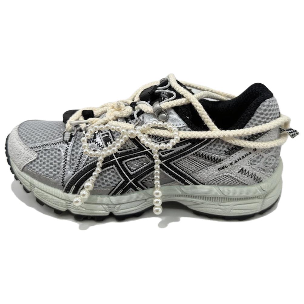 

ASICS Женские легкие противоскользящие кроссовки low top Casual Running Shoes Silver Gray