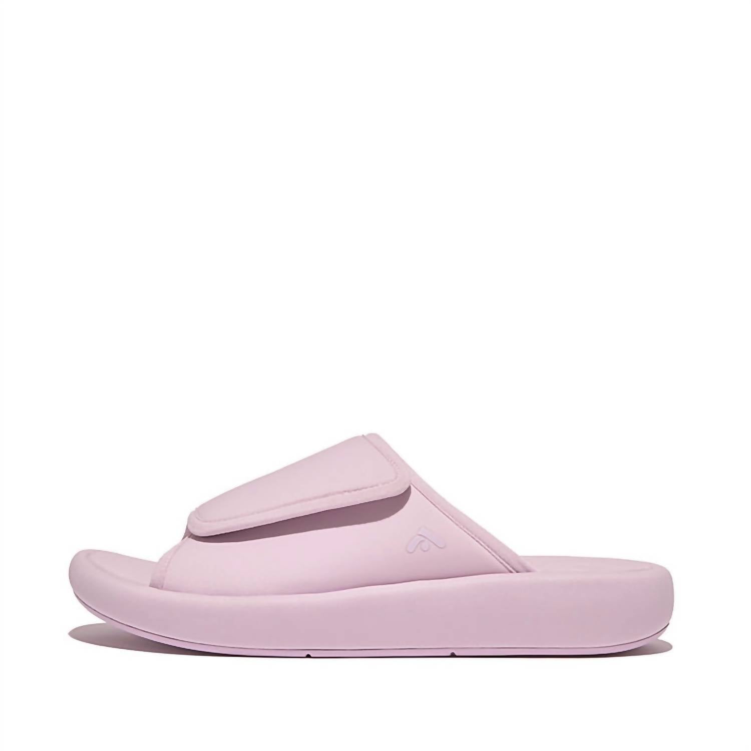 Women's Iqushion City Adjustable Water-Resistant Slide In Wild Lilac Fitflop — фото 4