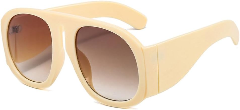 

Солнцезащитные очки UV400 для панк-стиля, с большой оправой и градиентными линзами, подходят для женщин и мужчин, для бега и занятий спортом на открытом воздухе generic, C6beige-brown