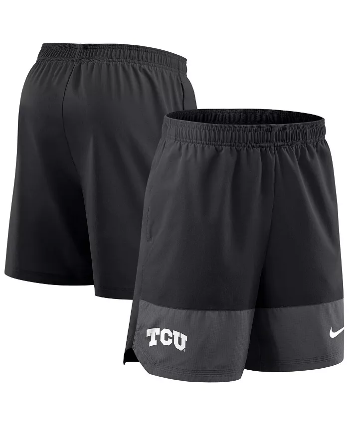 

Мужские черные шорты для игры TCU Horned Frogs 2025 Sideline Performance Nike