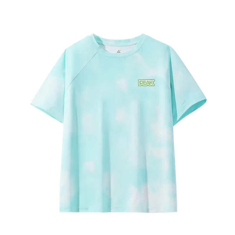 Футболка детская с принтом PEAK Lake Blue/PK Green Multicolor