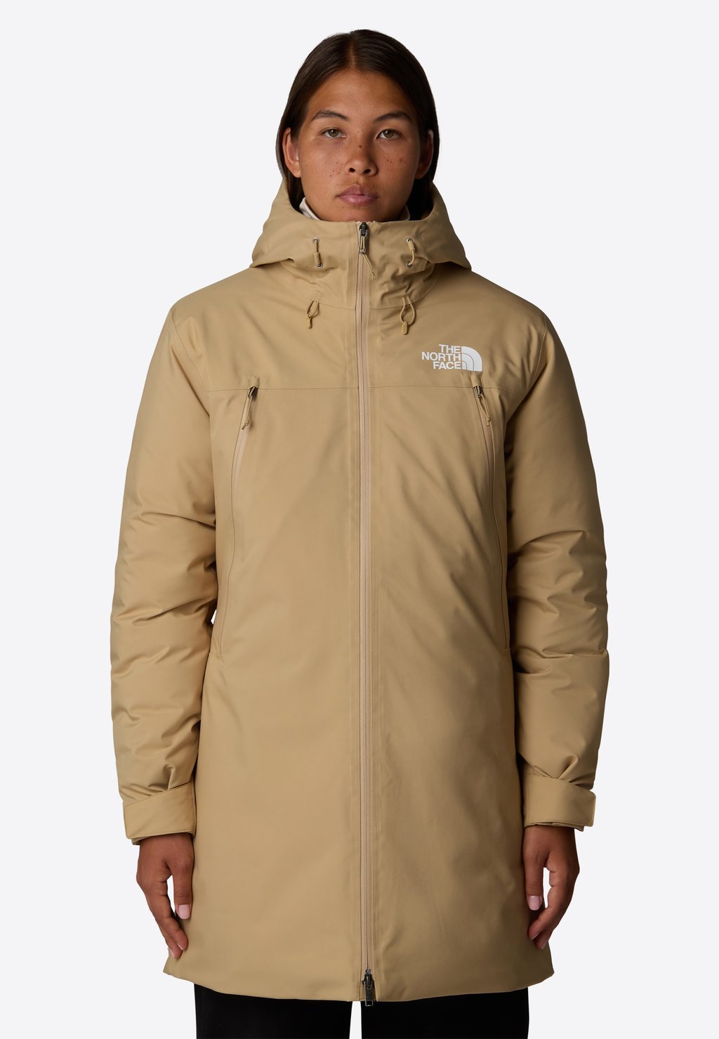 

Зимнее пальто The North Face, бежевый