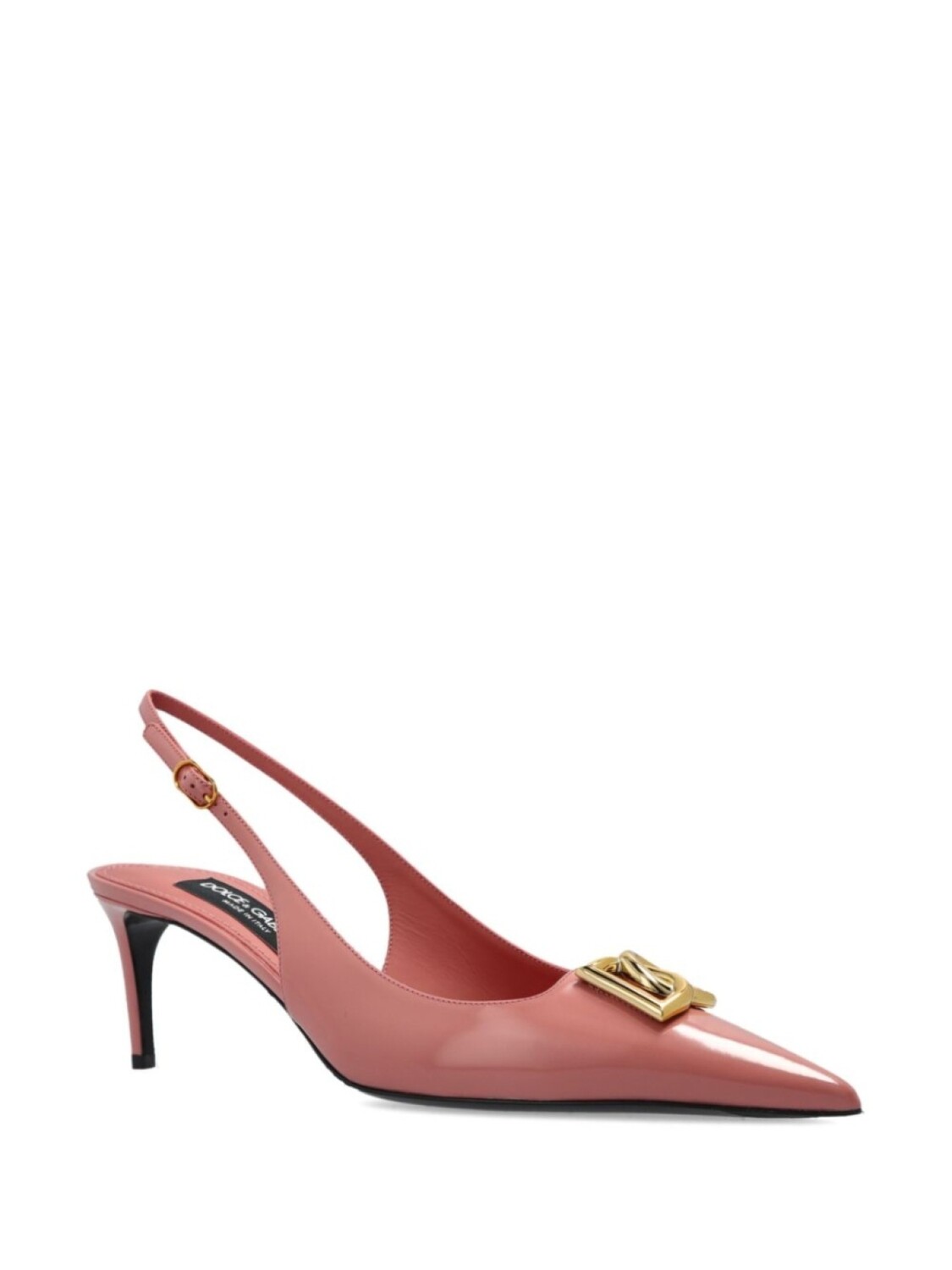Туфли-лодочки Dolce & Gabbana Lollo 75 мм с открытой пяткой, розовый — фото 2