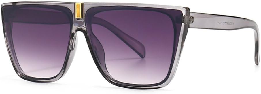 

MUTYNE Модные винтажные квадратные черные солнцезащитные очки для женщин, роскошные большие солнцезащитные очки для мужчин, модные очки для вождения с защитой от УФ-излучения UV400, C3