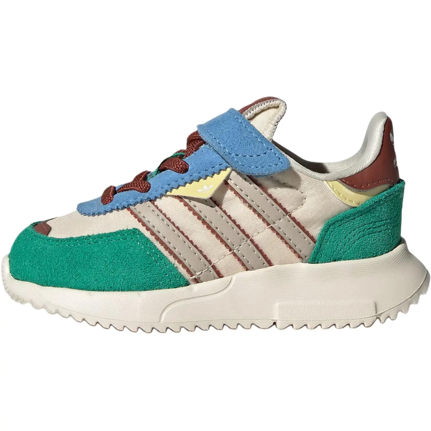 

Adidas Originals Retropy F2 нескользящие износостойкие низкие детские ботинки beige green для малышей