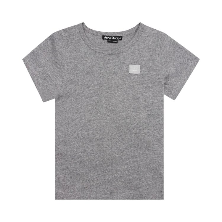 

Футболка Acne Studios Kids Nash Face T-Shirt, цвет Light Grey Melange