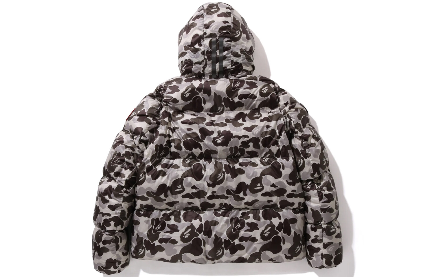 

BAPE Co-brand пуховик унисекс серый Canada Goose