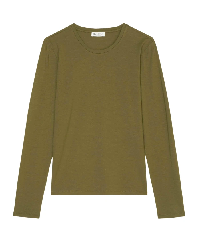 

Рубашка с круглым вырезом и длинными рукавами Marc O'Polo, зеленый