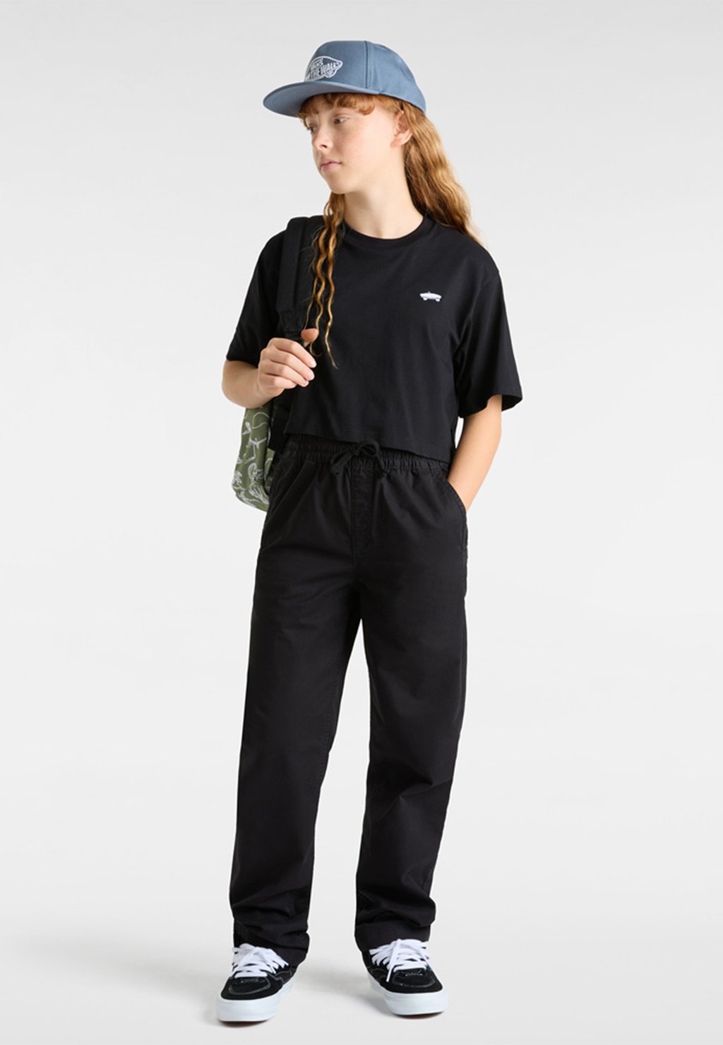 

Футболка с принтом SALTON RELAXED FIT CROP Vans, черный