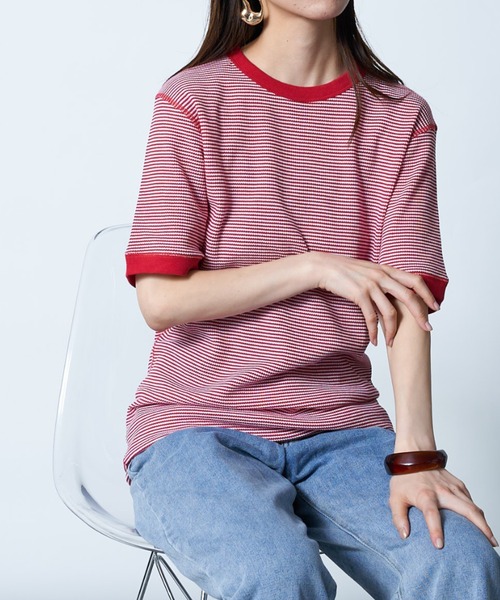 

Футболка термо, вафельная, с круглым вырезом и коротким рукавом Healthknit, модель 602S, красный