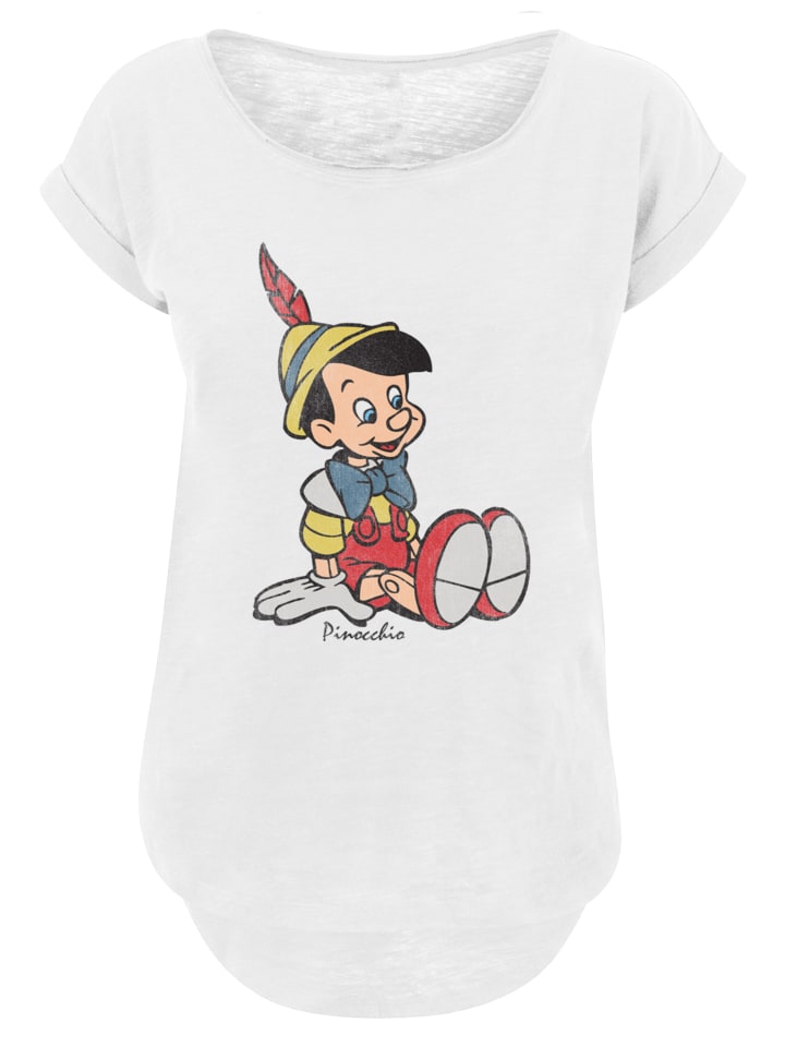 

Длинная футболка Pinocchio Classic Pinocchio белого цвета F4NT4STIC, Белый, Длинная футболка Pinocchio Classic Pinocchio белого цвета F4NT4STIC