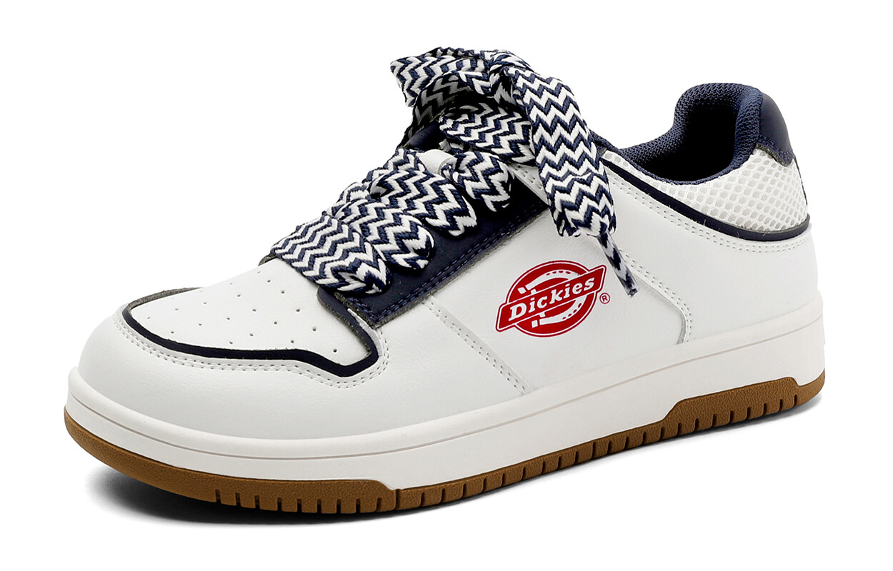 Детские кроссовки для скейтбординга PS Low-top белые/синие Dickies, белый/синий — фото 2