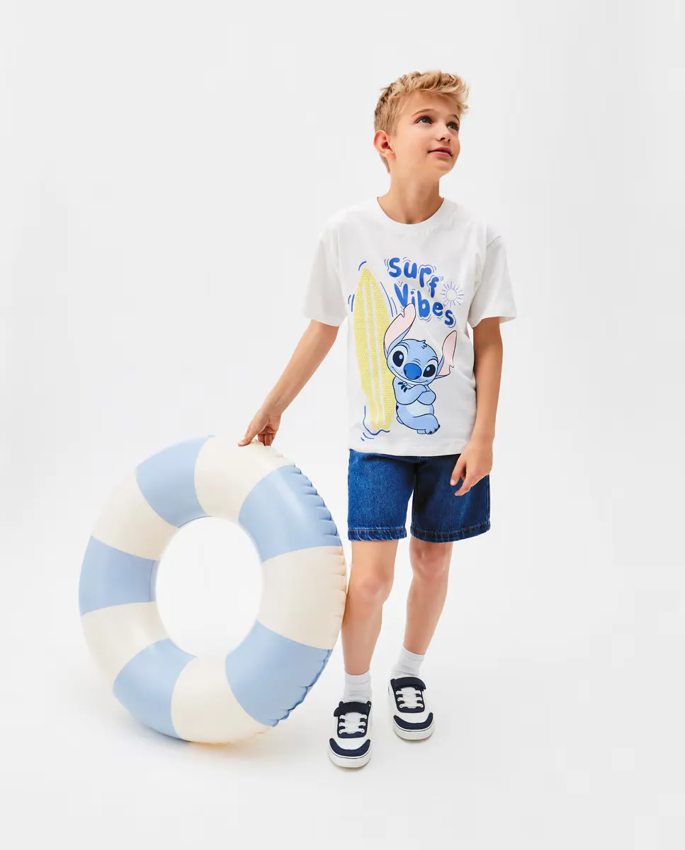 

Футболка для мальчика со стежком Kids El Corte Inglés, белый